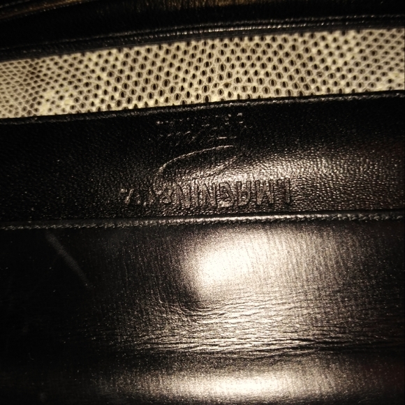 Vintage I Magnin Exotic Lizard Skin Purse with Coin Purse & Original Comb - Picture 10 of 10